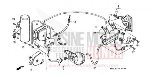 SOUPAPE VITESSE CONSTANTE/ACTUATEUR GL1500K de 1989